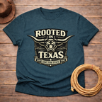Rooted in Texas Longhorn Badge T-shirt