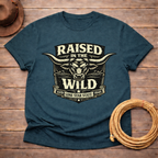 Raised Wild Texas Longhorn Badge T-shirt