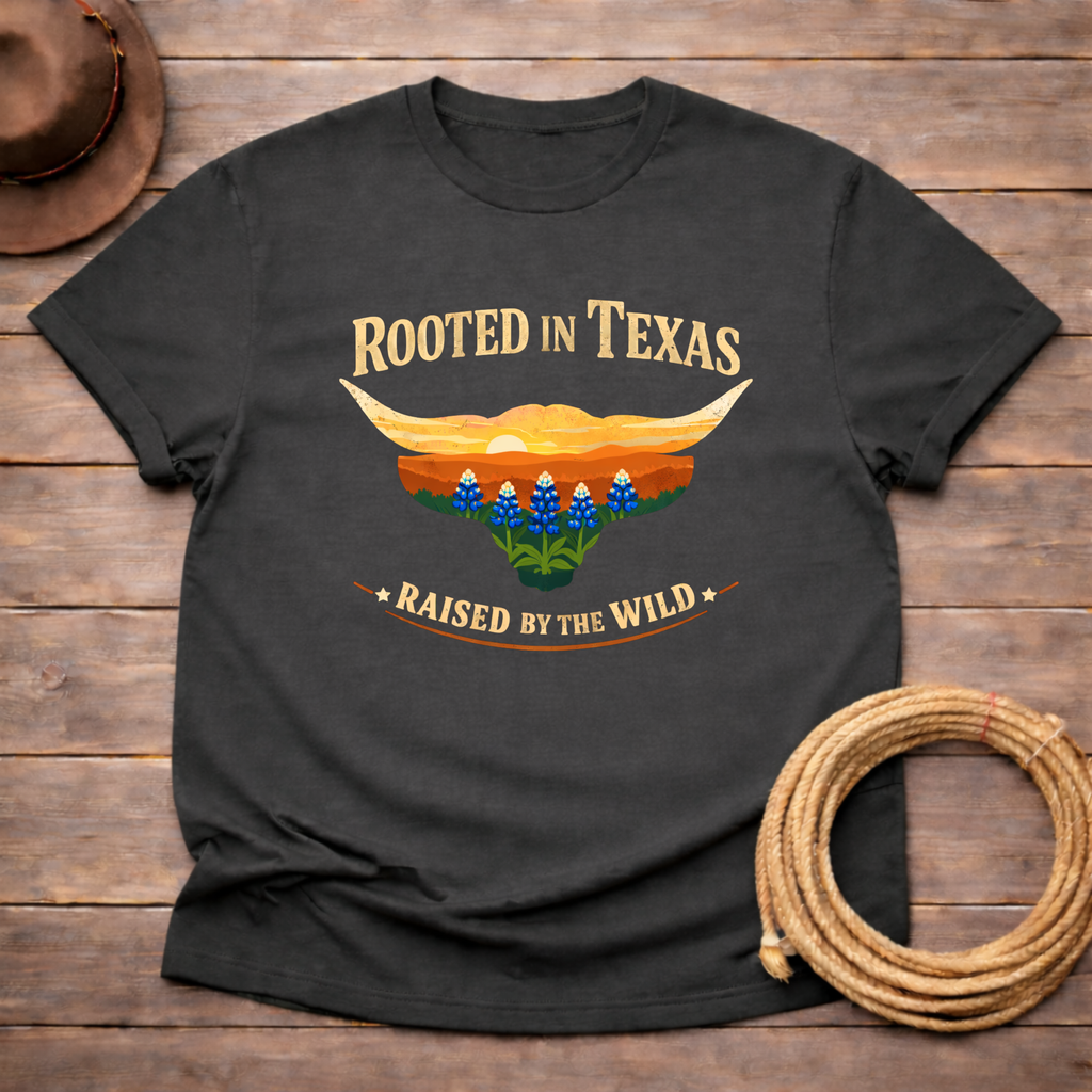 Rooted in Texas Bluebonnets T-shirt