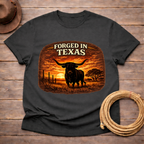 Forged in Texas Longhorn Sunset T-shirt
