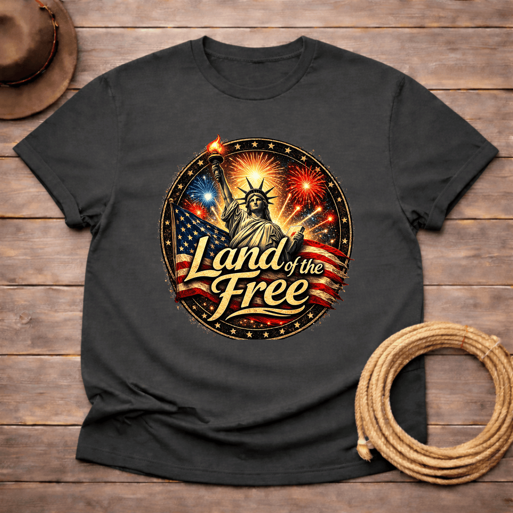 Land of the Free Patriotic T-shirt