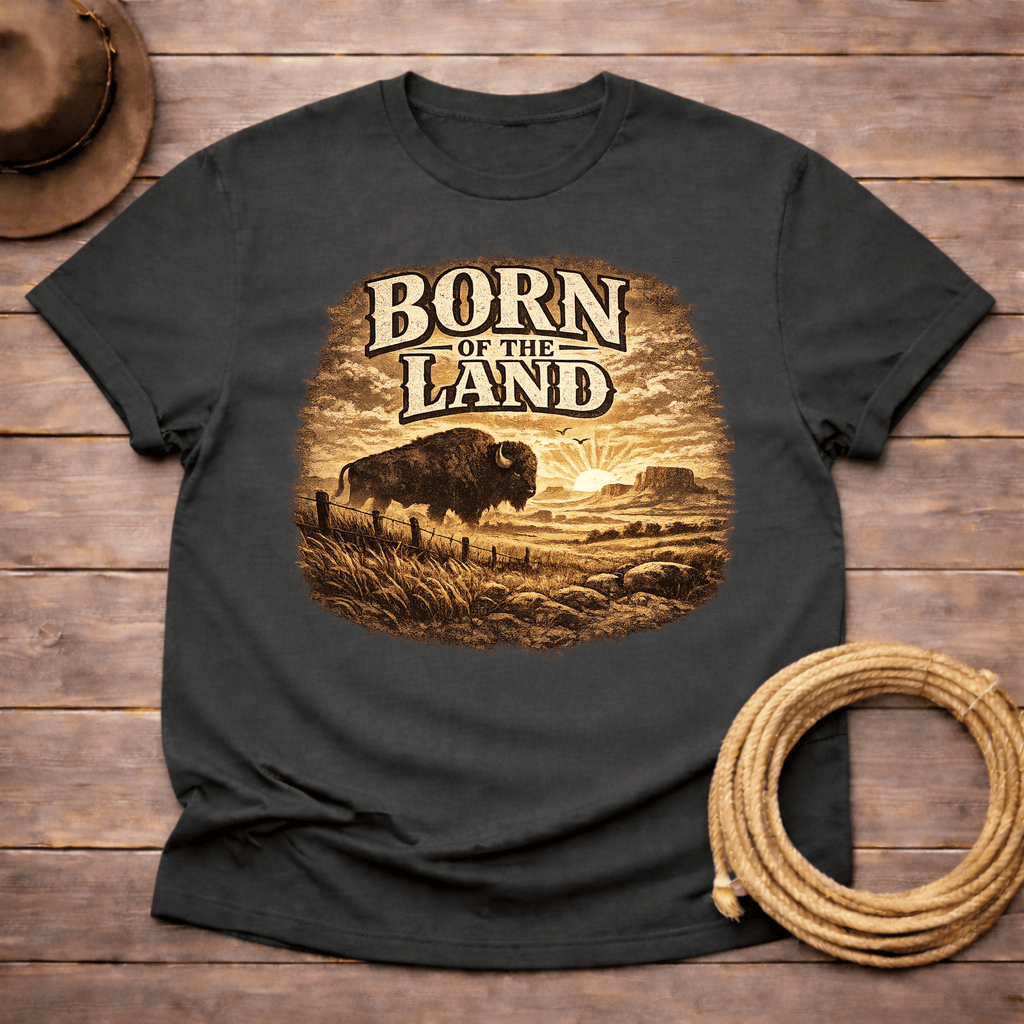 Born of the Land Buffalo T-shirt