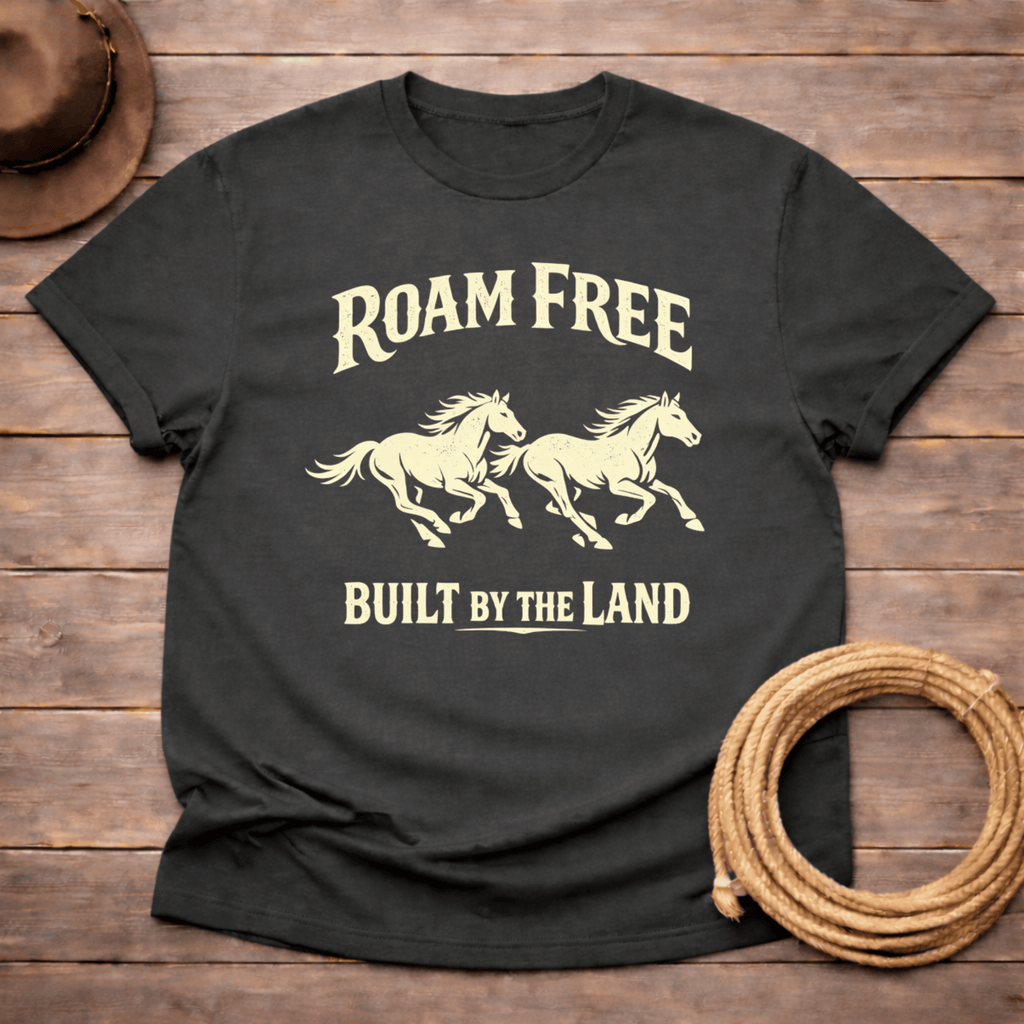 Roam Free Built by the Land T-shirt
