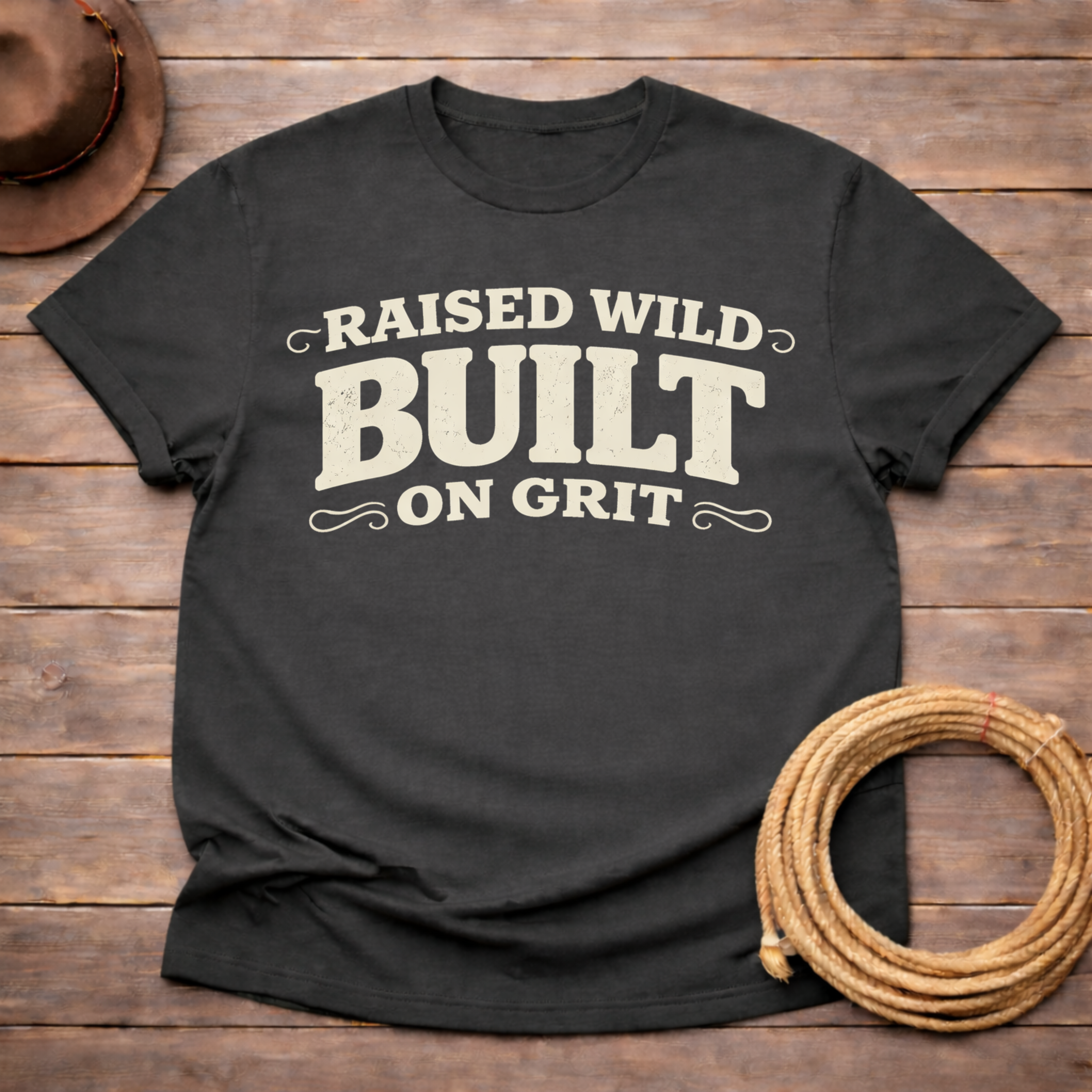 Raised Wild Built on Grit T-shirt