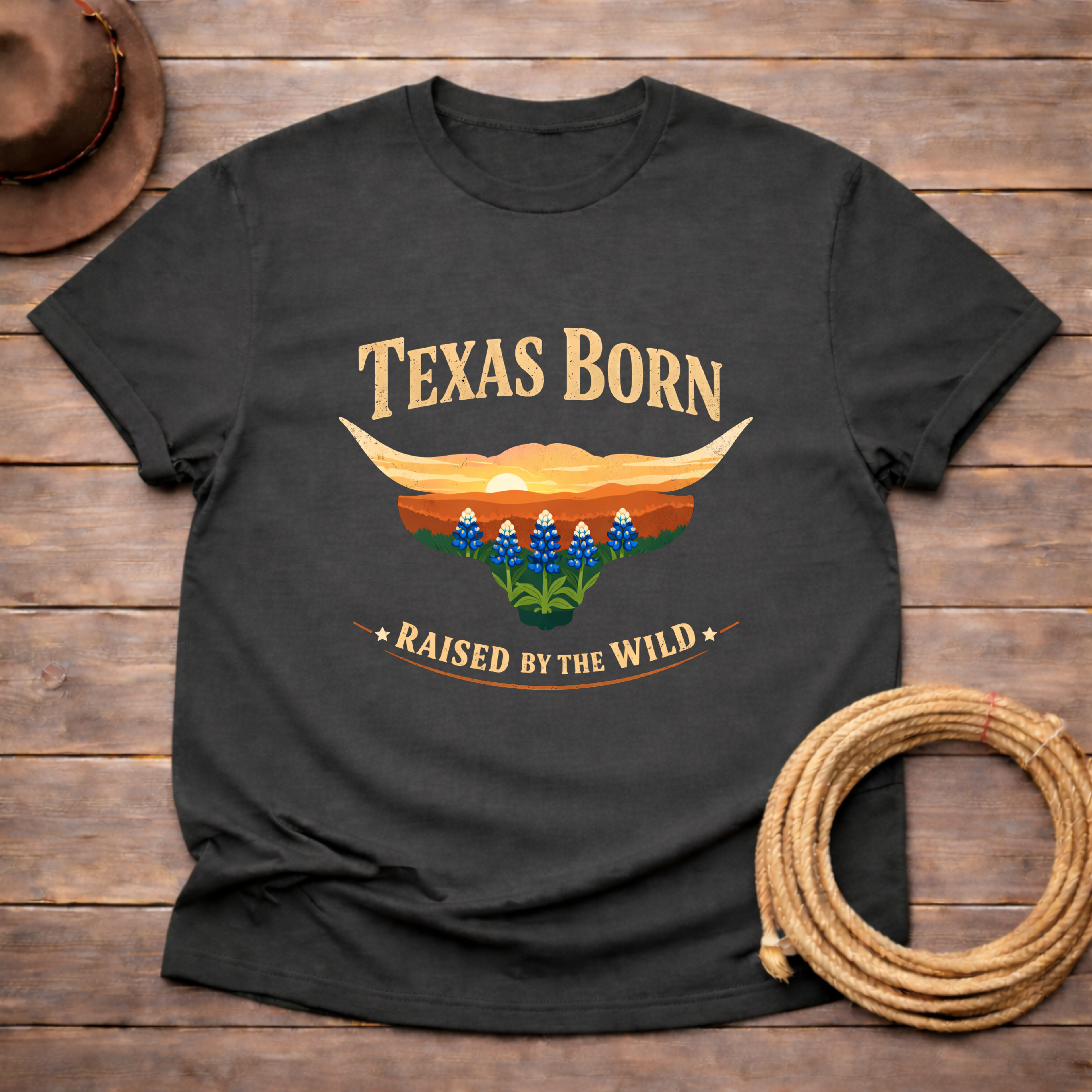 Texas Born Bluebonnet T-shirt