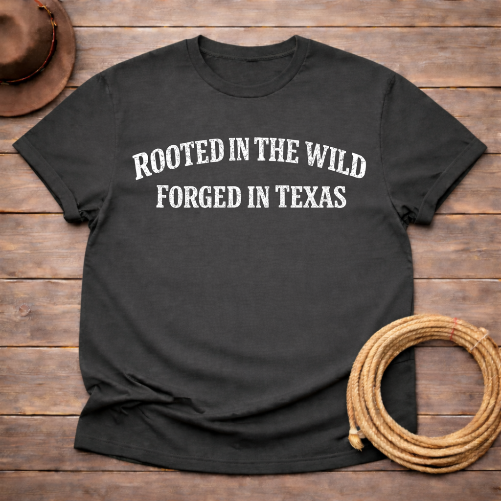 Rooted in Wild Forged in Texas T-shirt