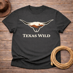 Texas Wild Longhorn Silhouette T-shirt