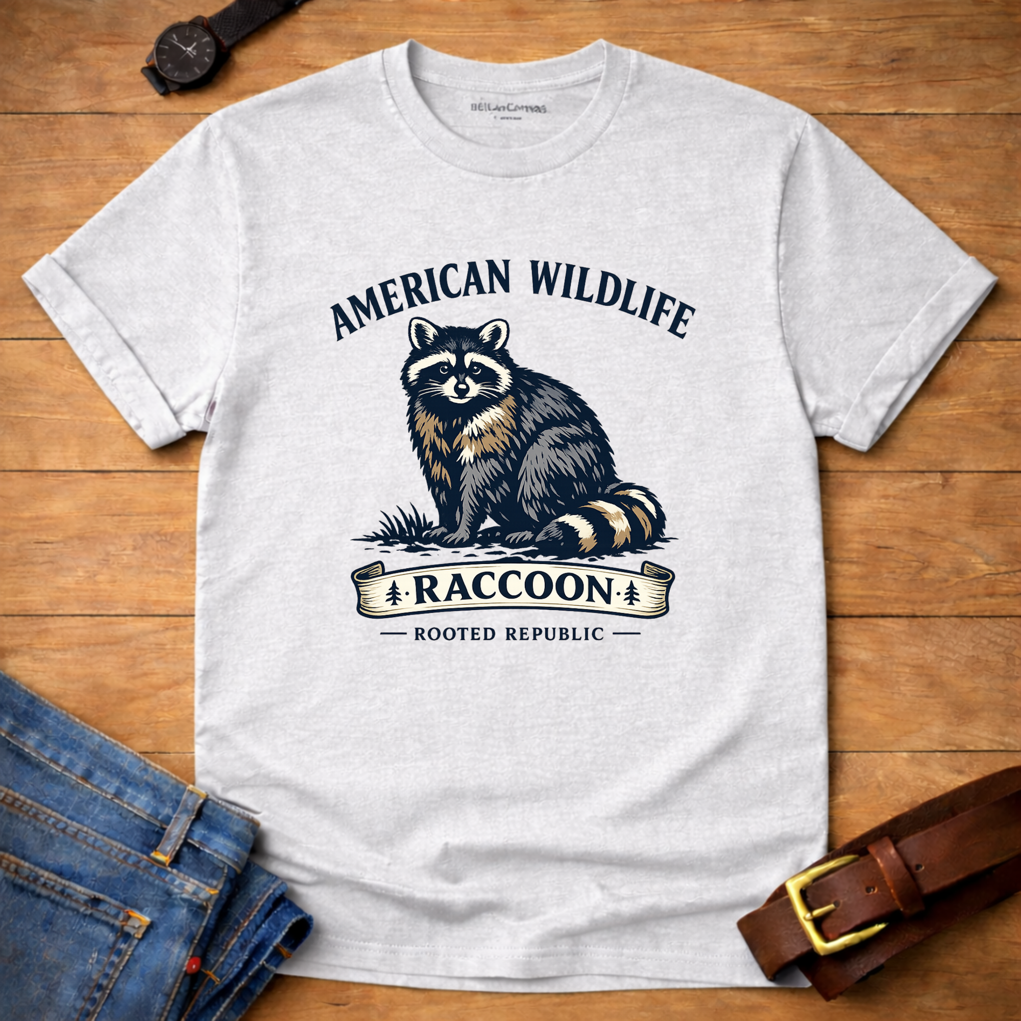 American Wildlife Raccoon T-shirt