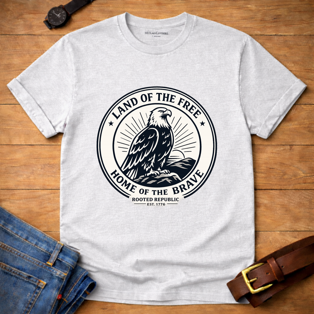 Land of the Free Badge T-shirt