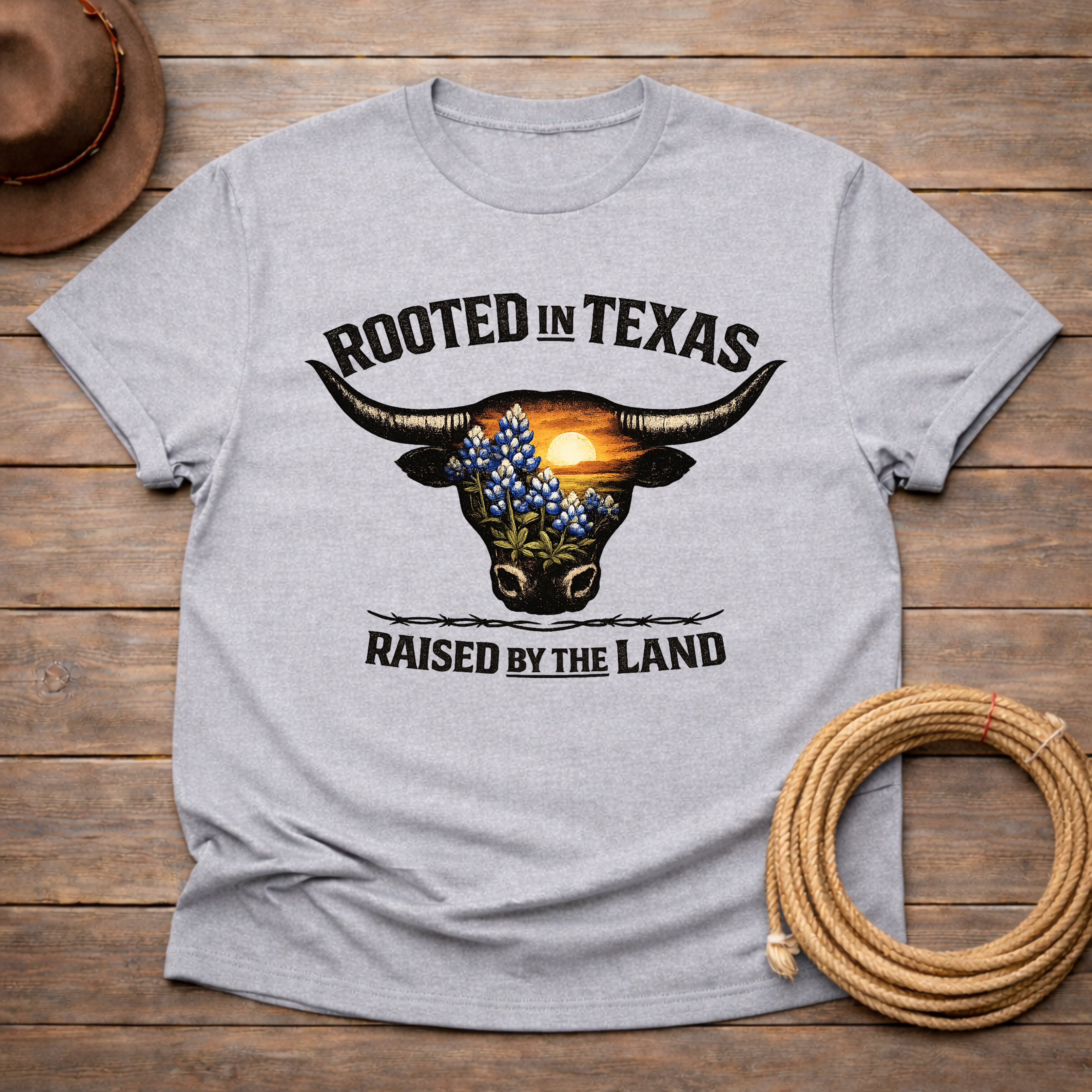 Rooted in Texas Bluebonnets T-shirt
