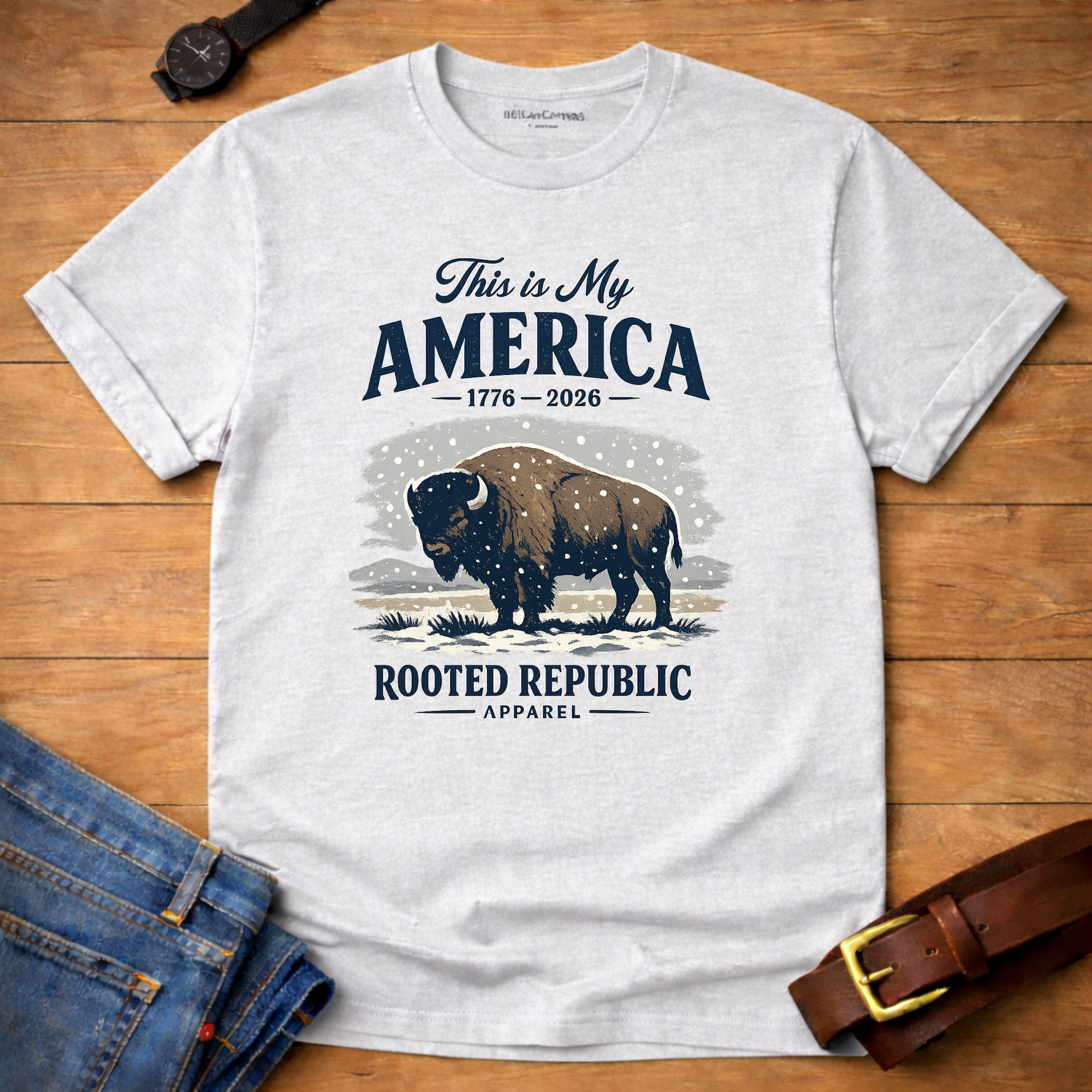 My America Buffalo T-shirt