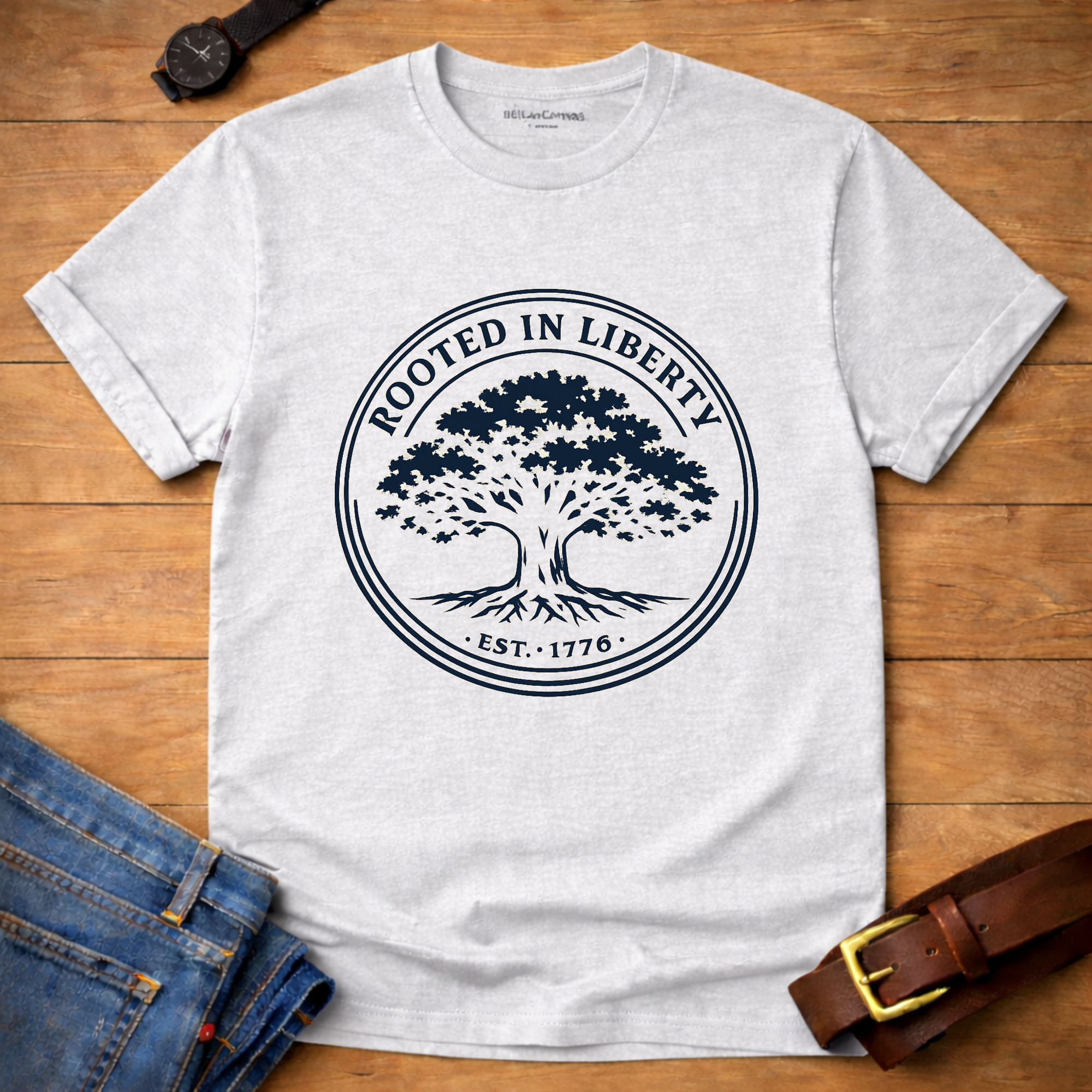 Rooted in Liberty Badge T-shirt