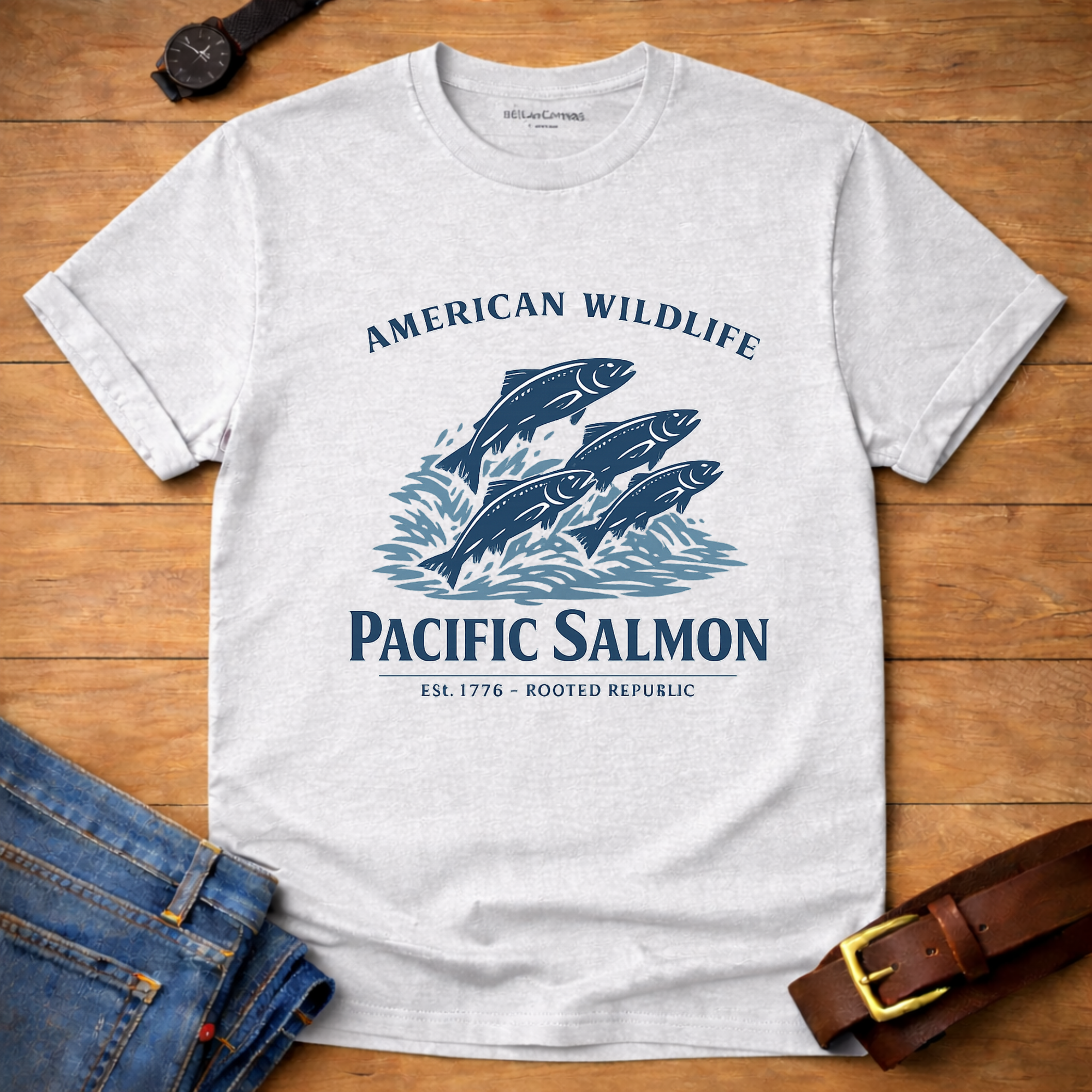 Wildlife Salmon T-shirt