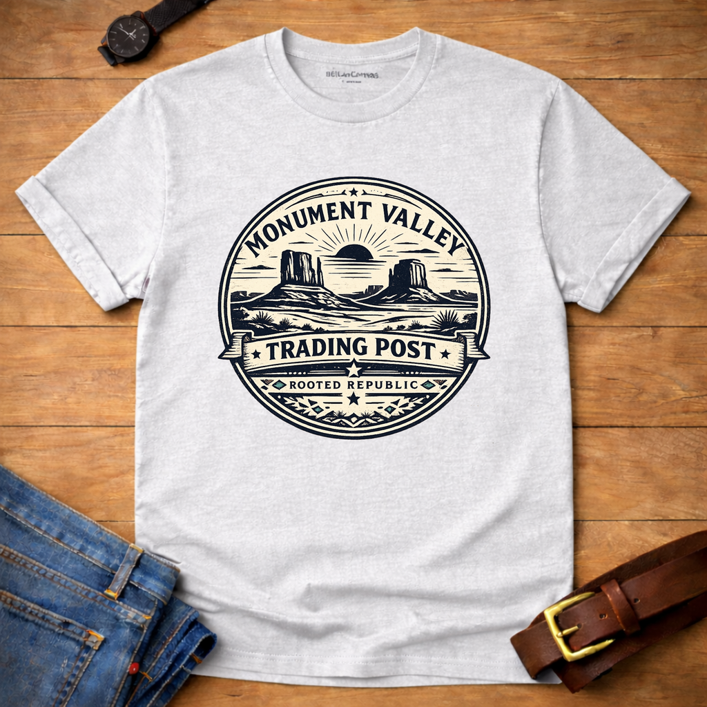 Momument Valley Trading Post Badge T-shirt