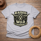 Raised Wild Texas Longhorn Badge T-shirt