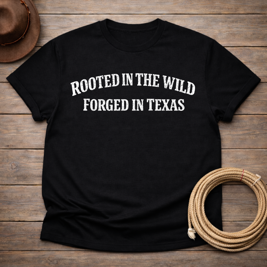 Rooted in Wild Forged in Texas T-shirt
