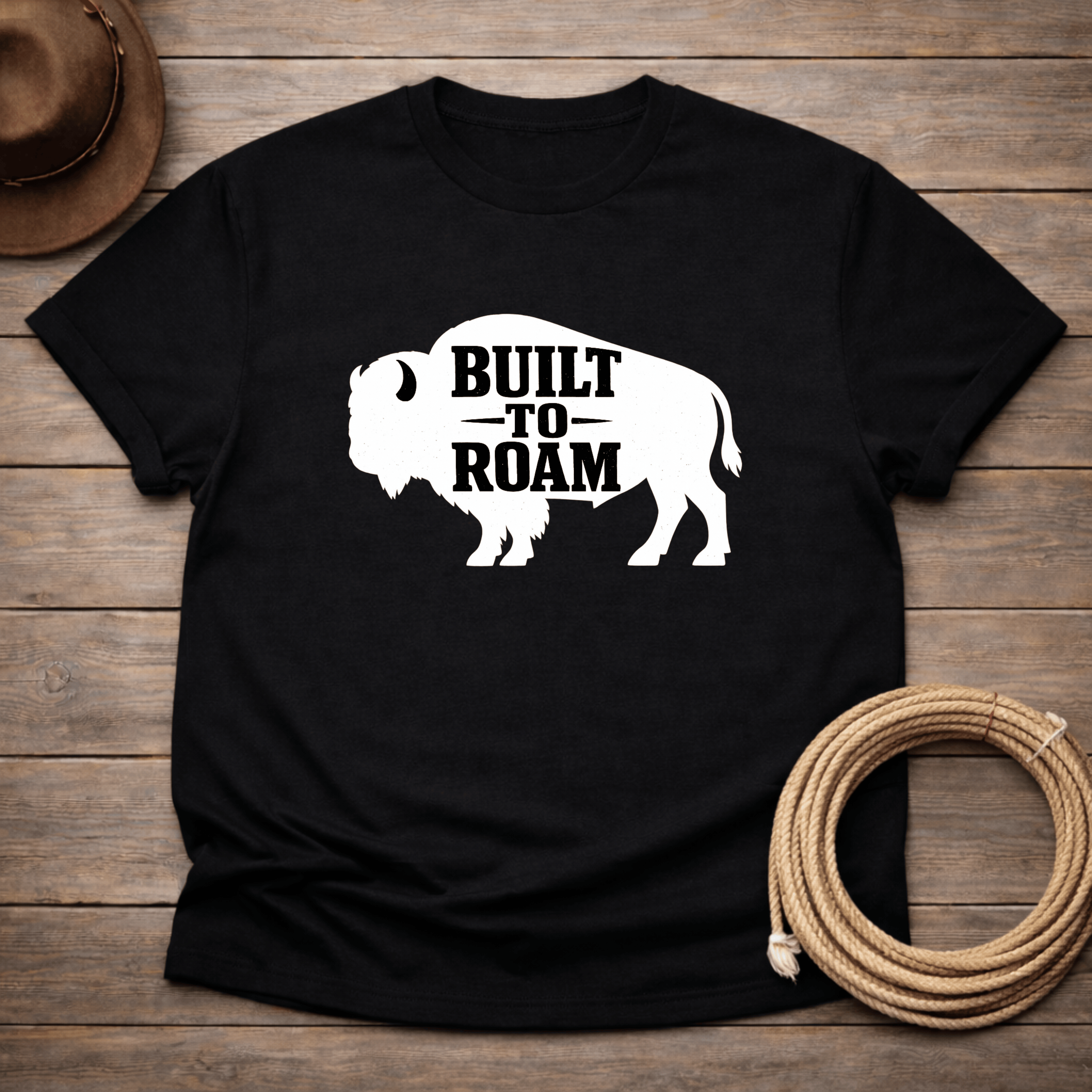 Built to Roam White Buffalo T-shirt