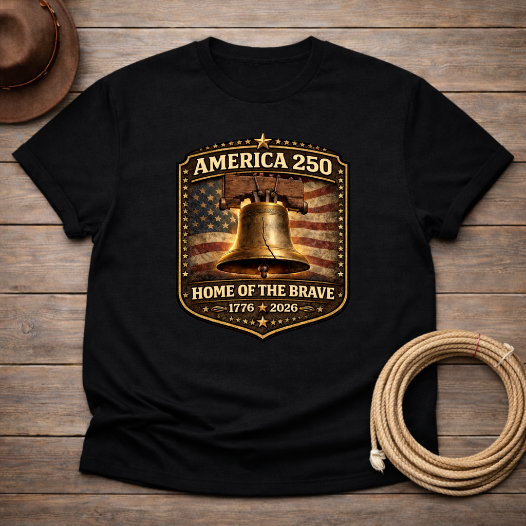 Home of the Brave Liberty Bell t-shirt