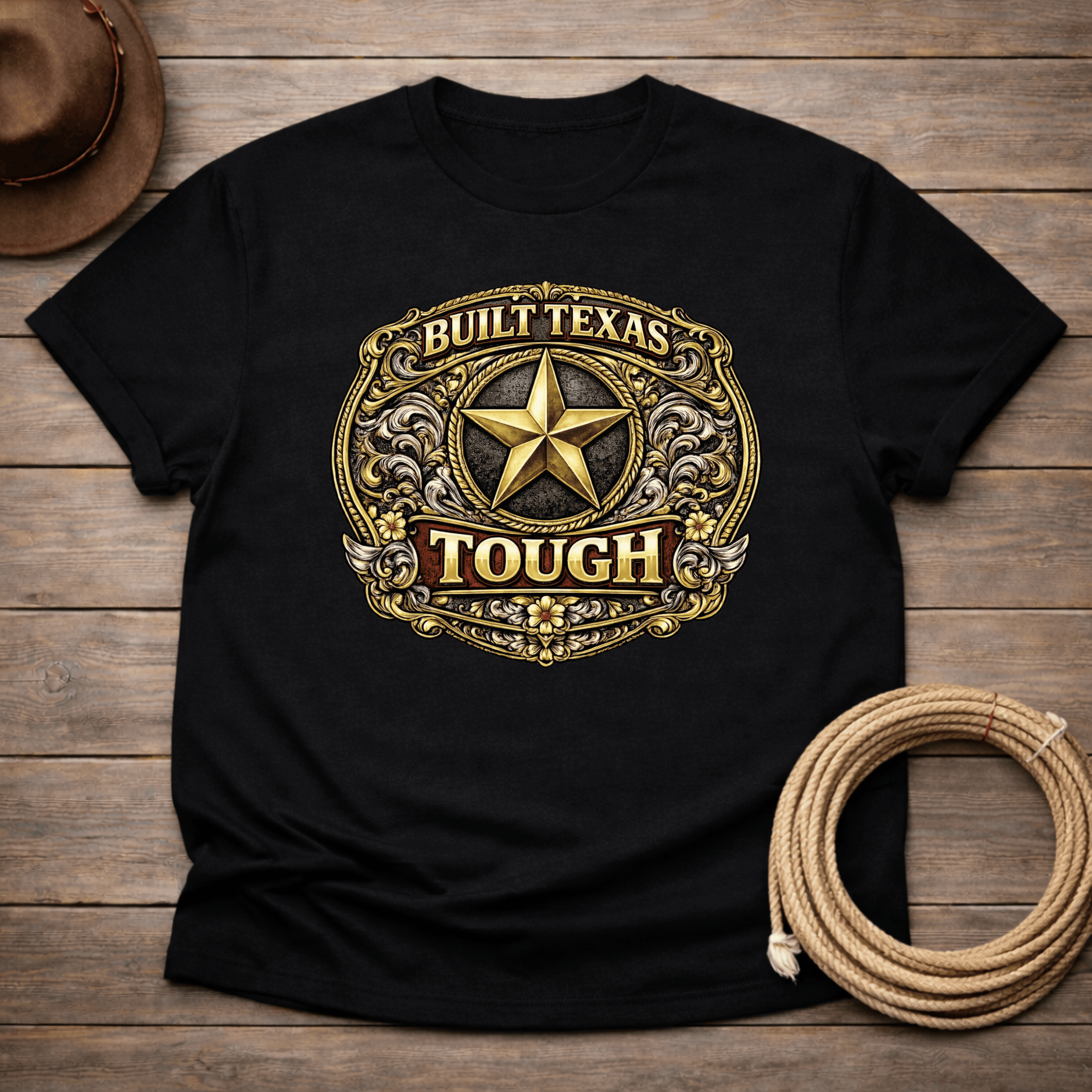 Built Texas Tough Buckle T-shirt