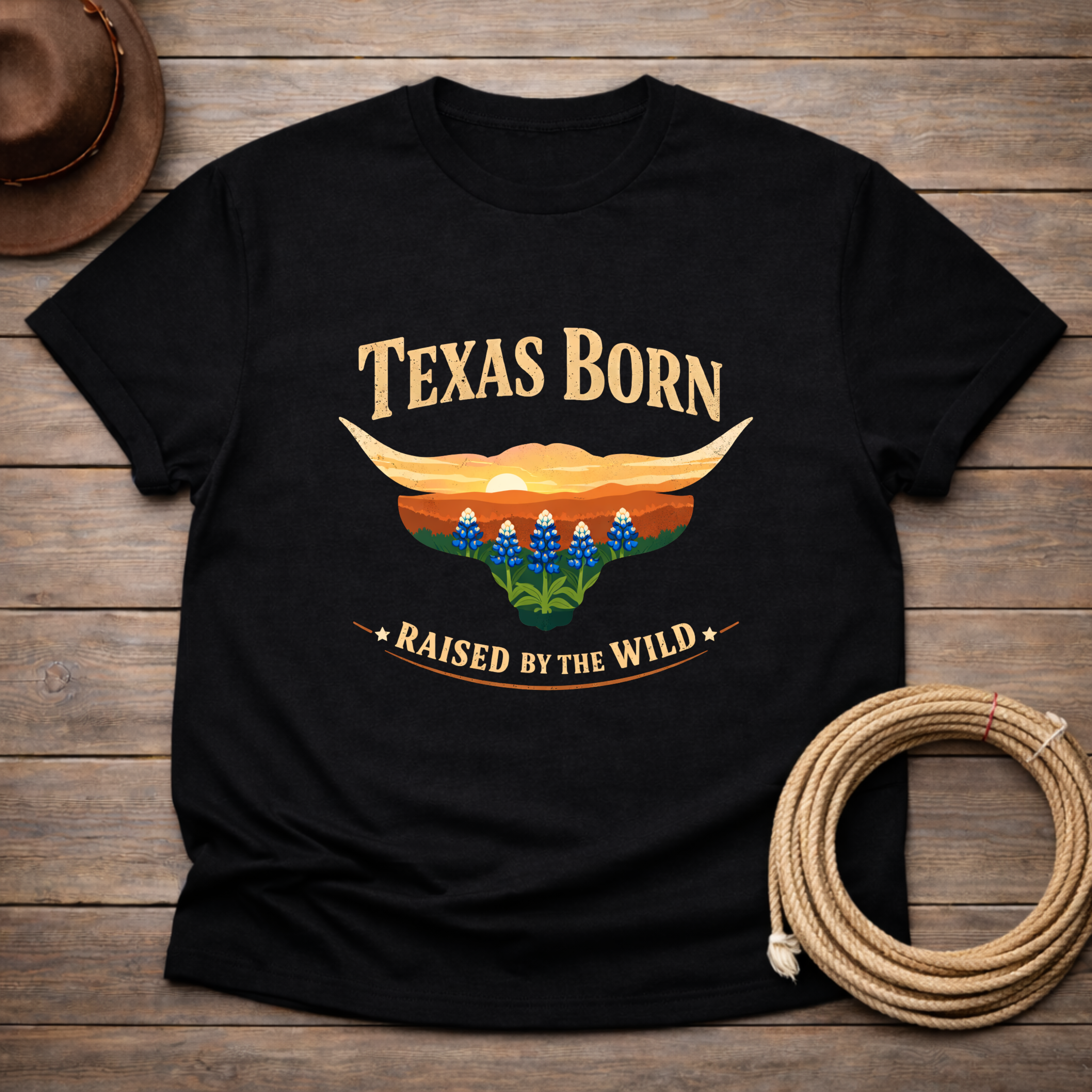 Texas Born Bluebonnet T-shirt