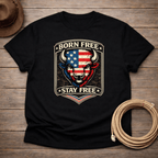 Born Free Stay Free Buffalo Badge T-shirt