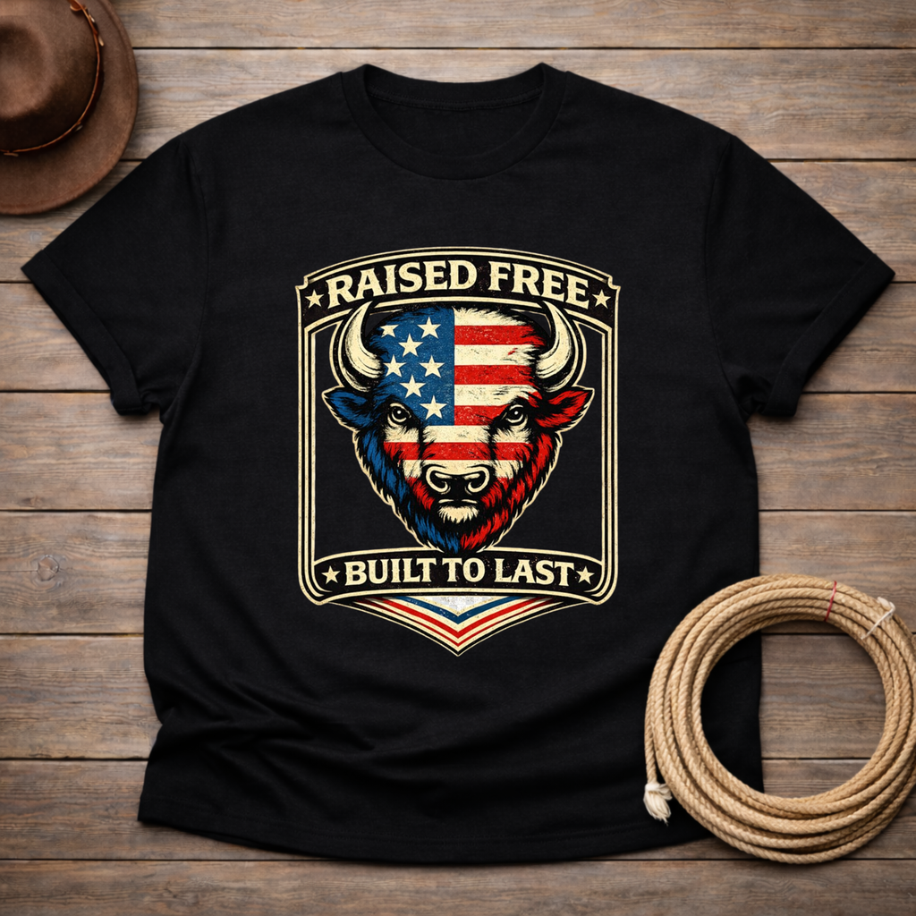 Raised Free Built to Last T-shirt