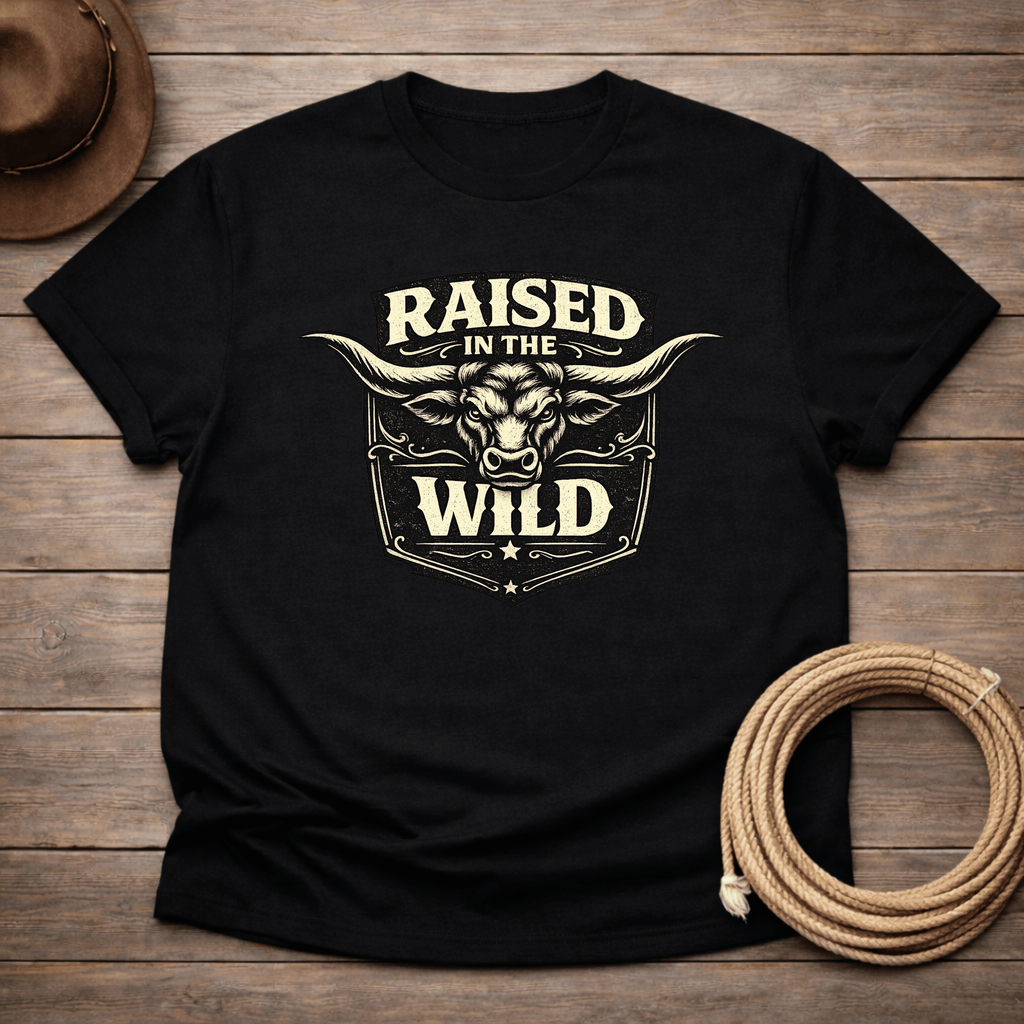 Raised in the Wild Longhorn T-shirt
