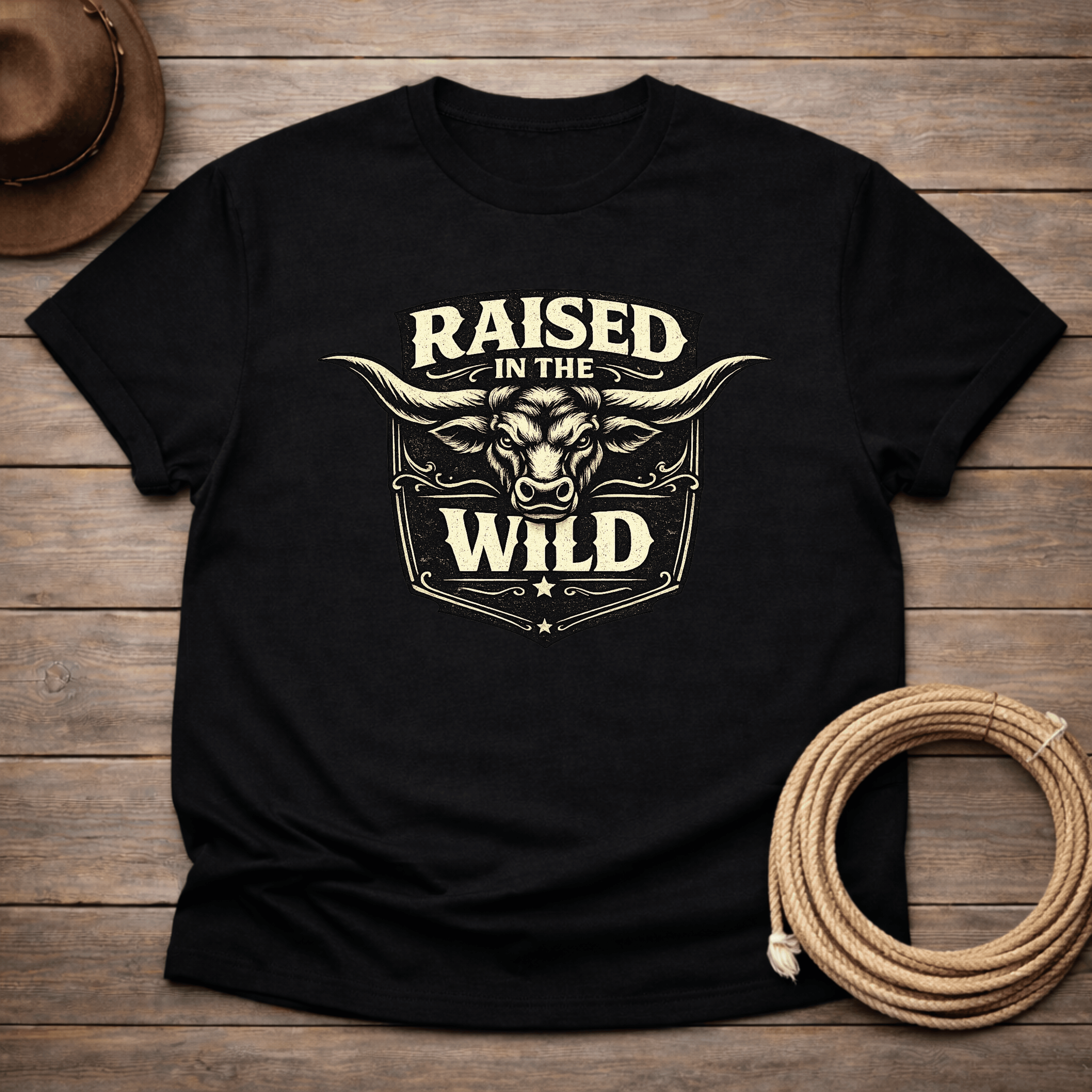 Raised in the Wild Longhorn T-shirt