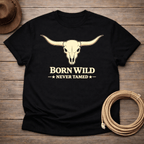 Born Wild Never Tamed Skull T-shirt