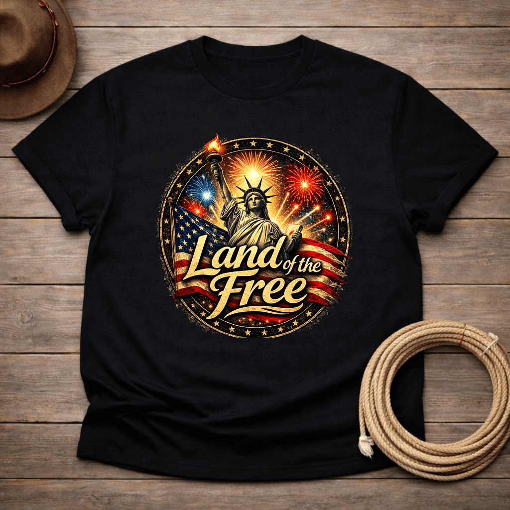 Land of the Free Patriotic T-shirt