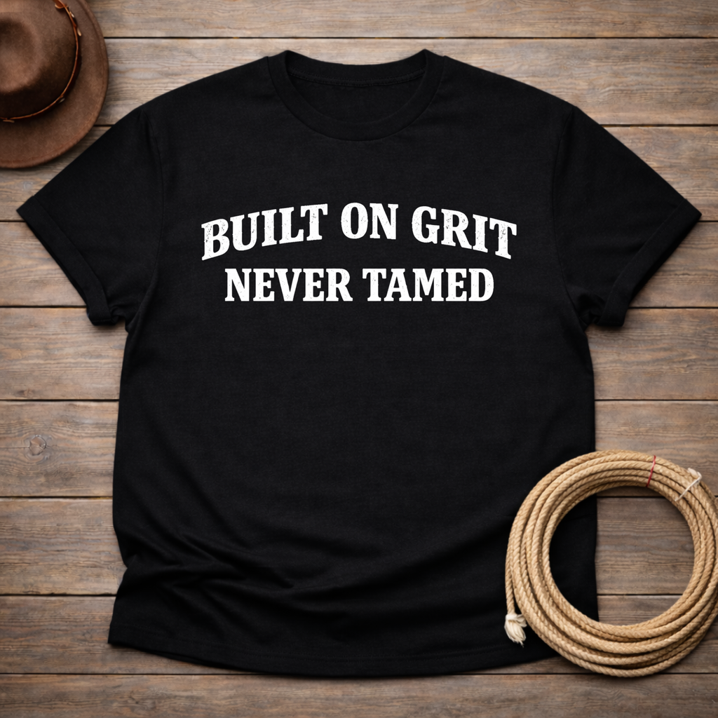 Built on Grit Never Tamed T-shirt