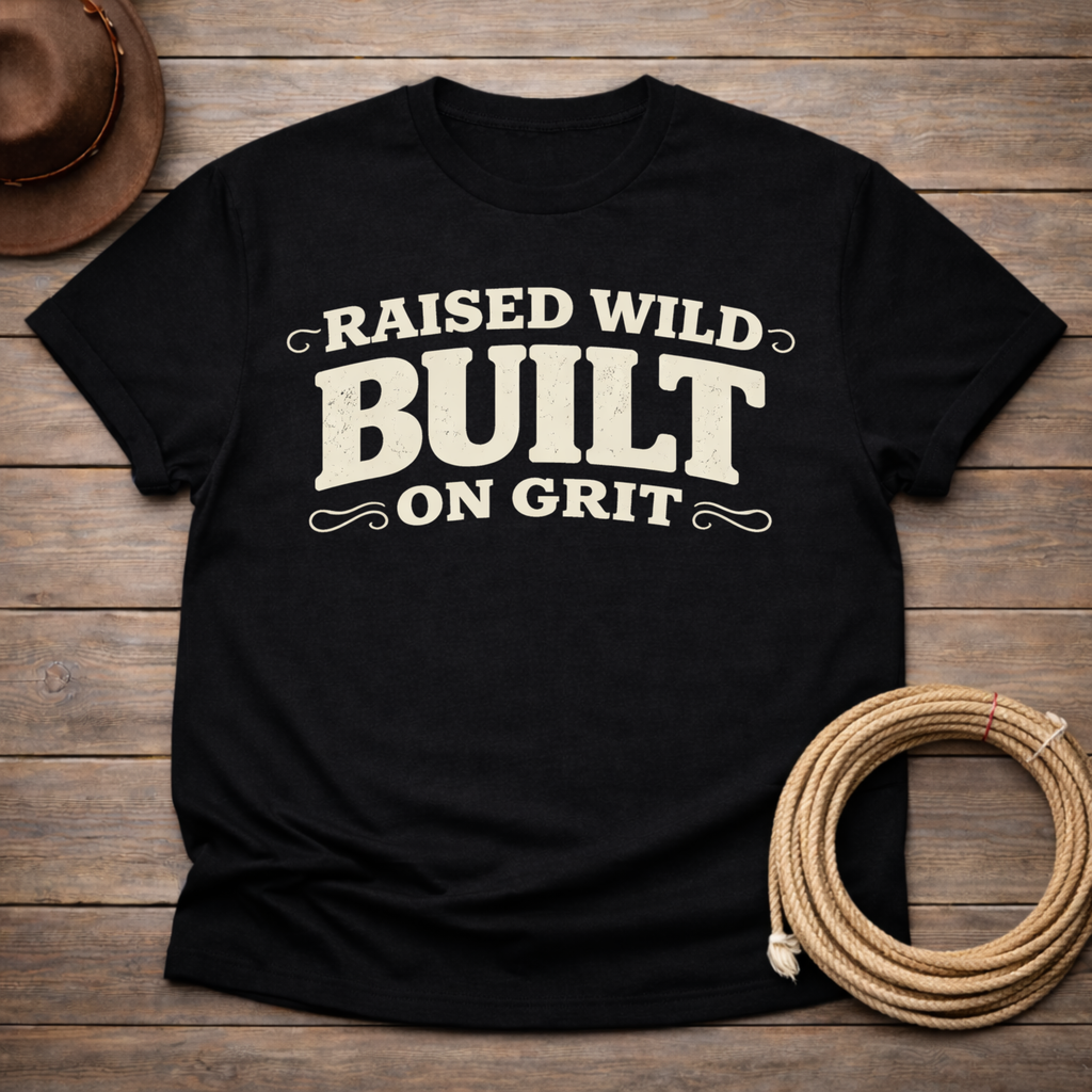 Raised Wild Built on Grit T-shirt