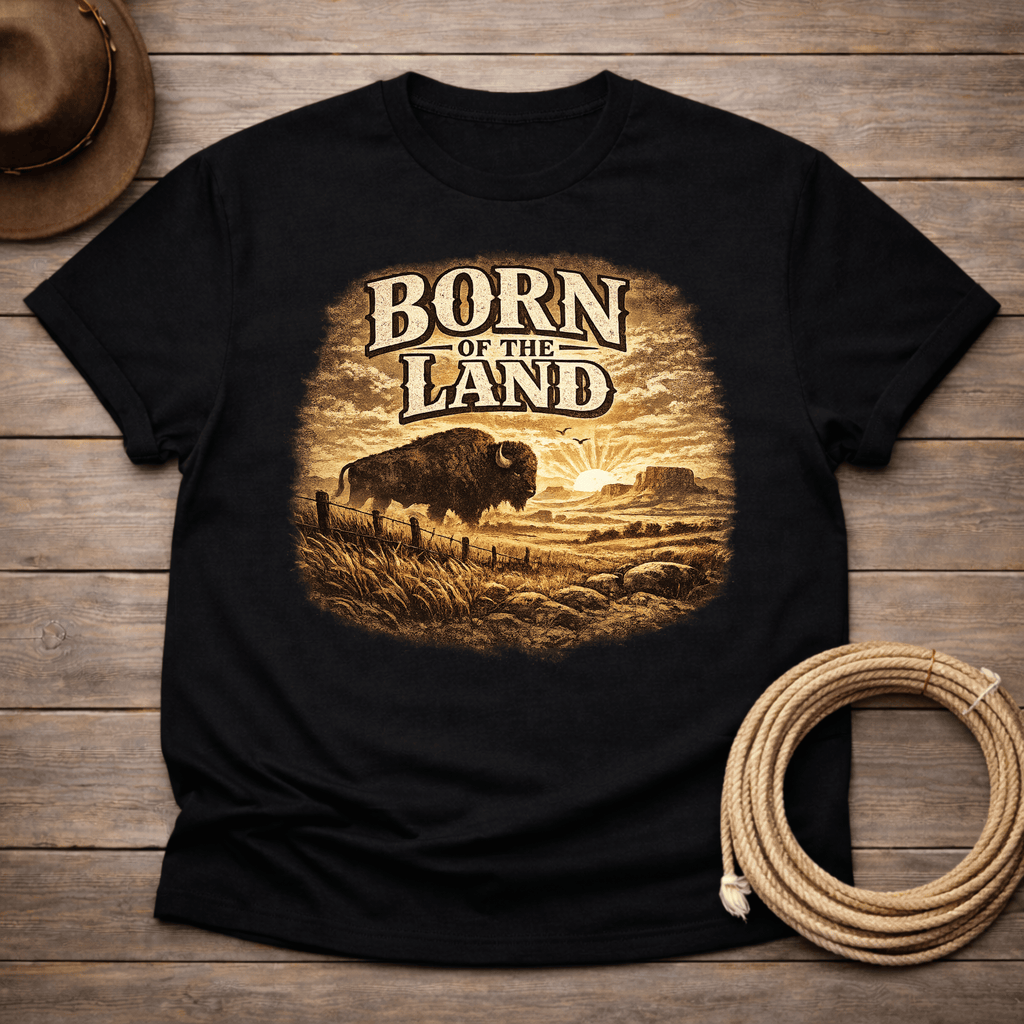 Born of the Land Buffalo T-shirt