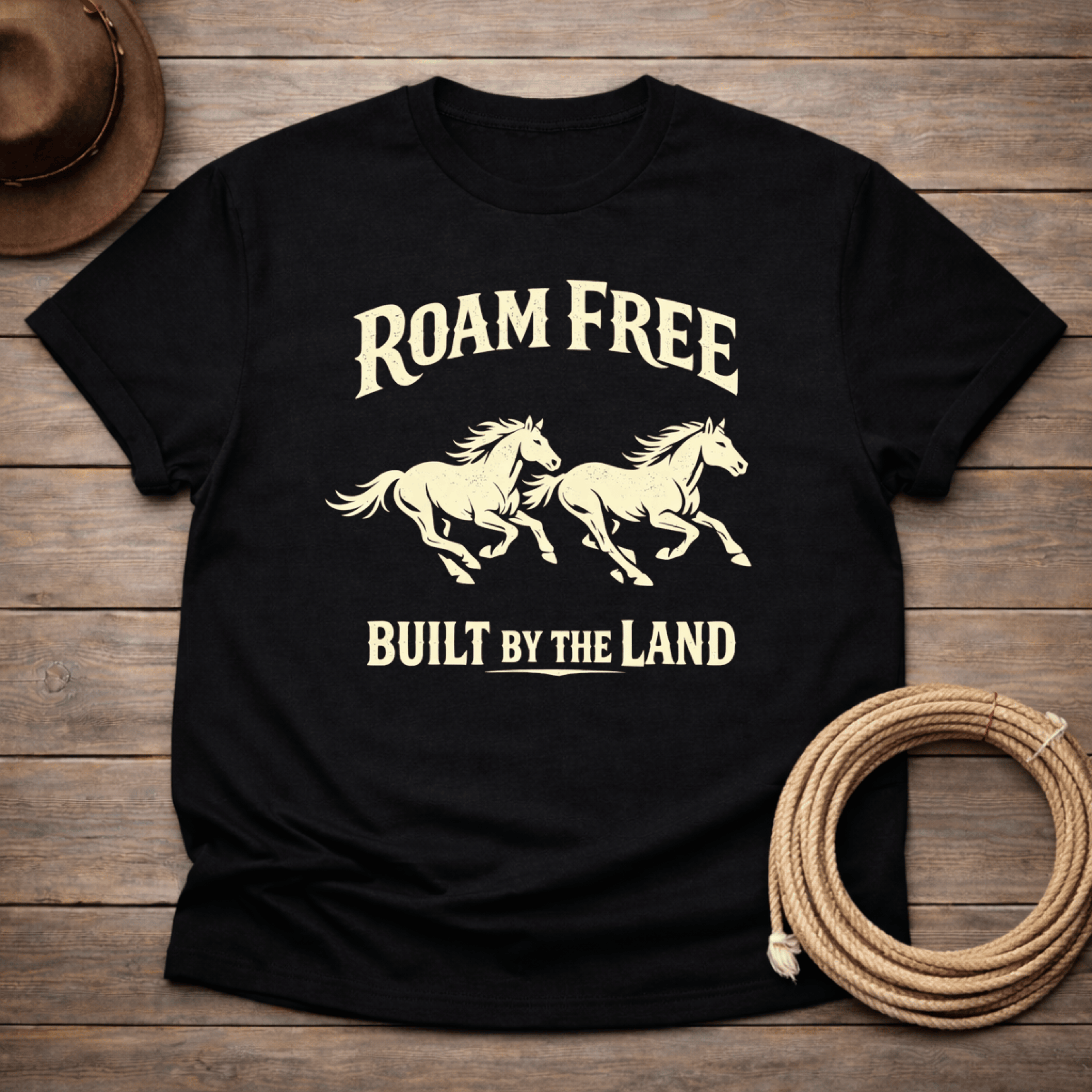 Roam Free Built by the Land T-shirt