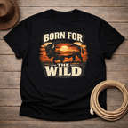 Born for the Wild Buffalo Sunset T-shirt
