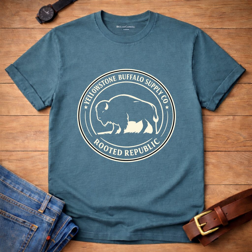 Yellowstone Buffalo Supply Badge T-shirt