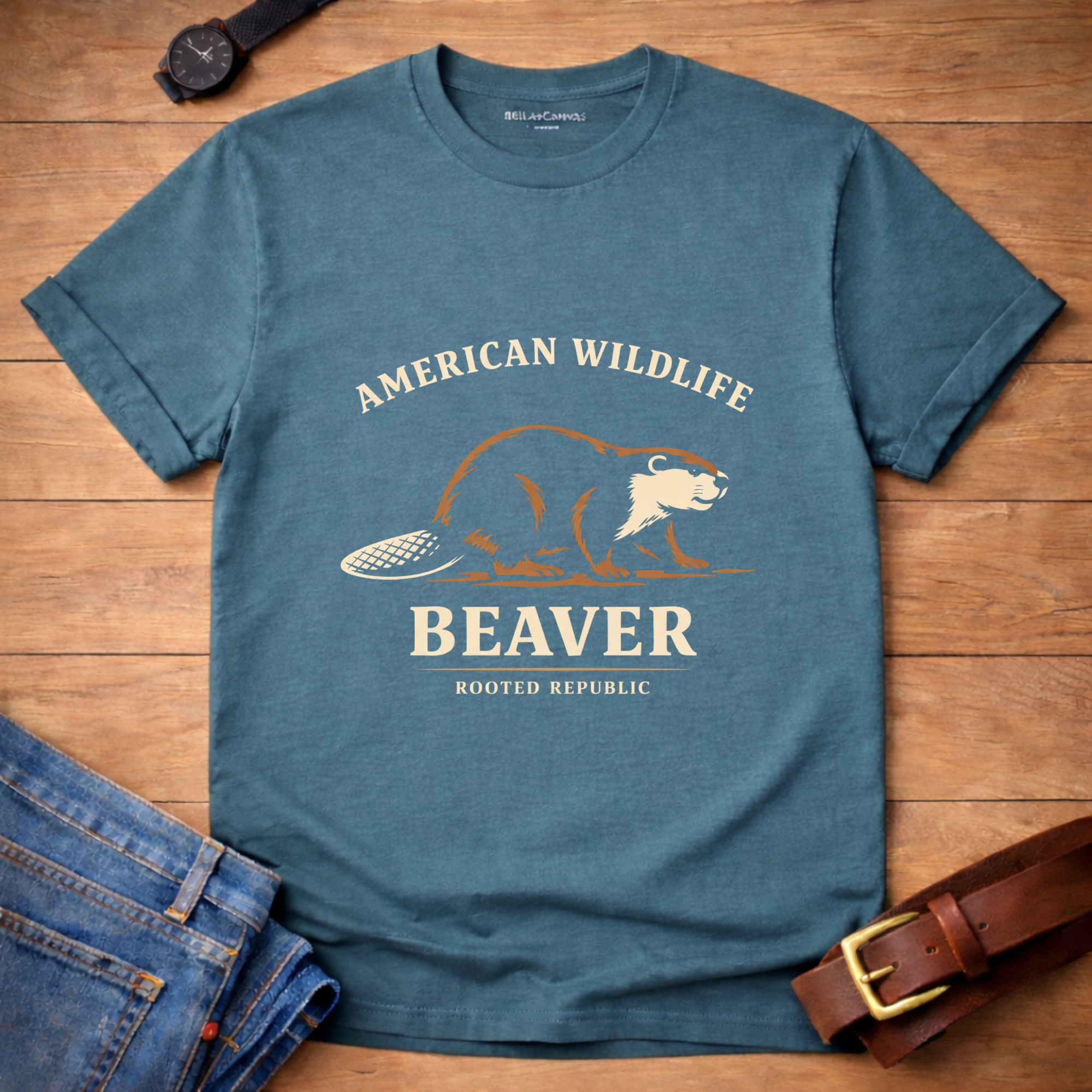 American Wildlife Beaver T-shirt