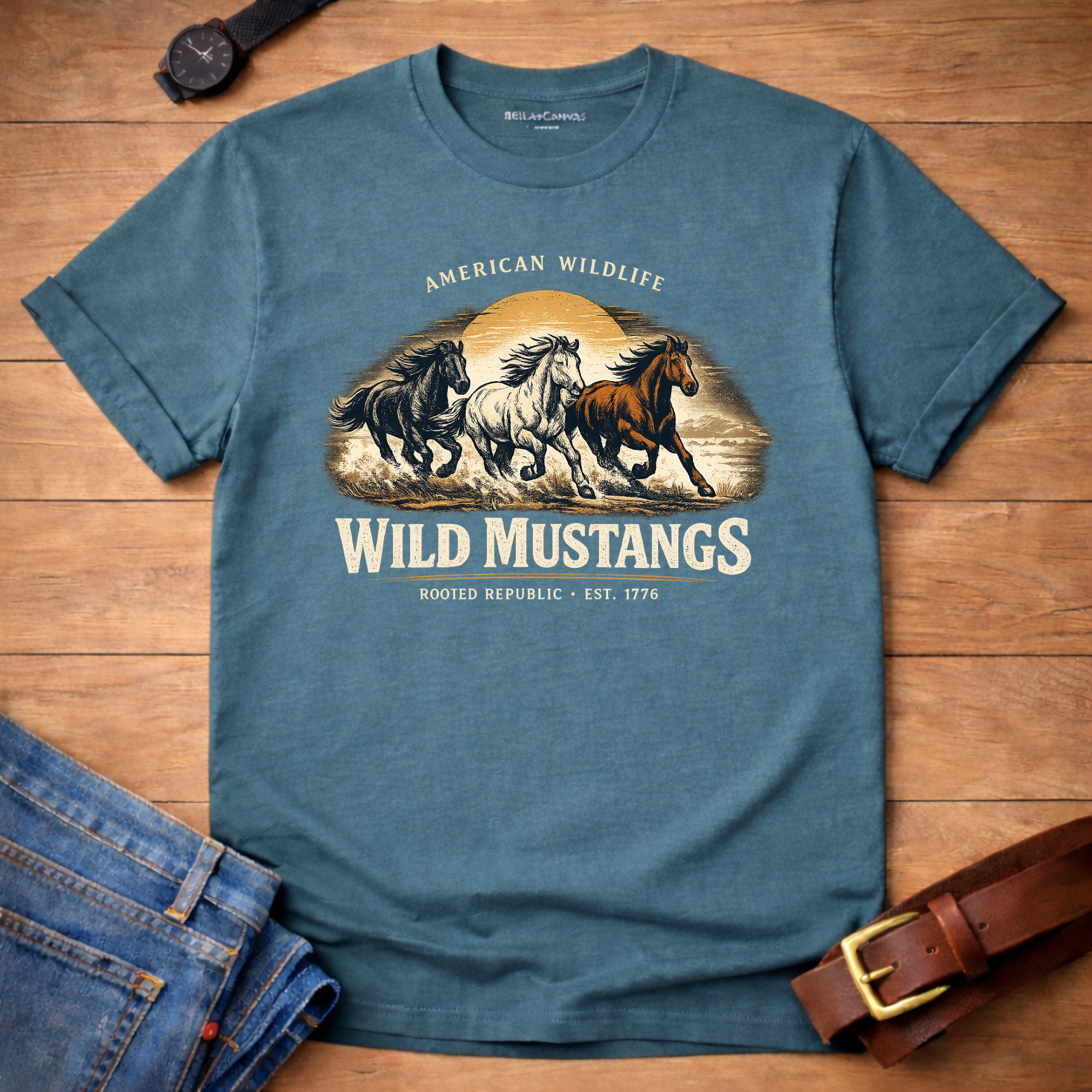 Wildlife Mustangs T-shirt