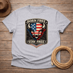 Born Free Stay Free Buffalo Badge T-shirt