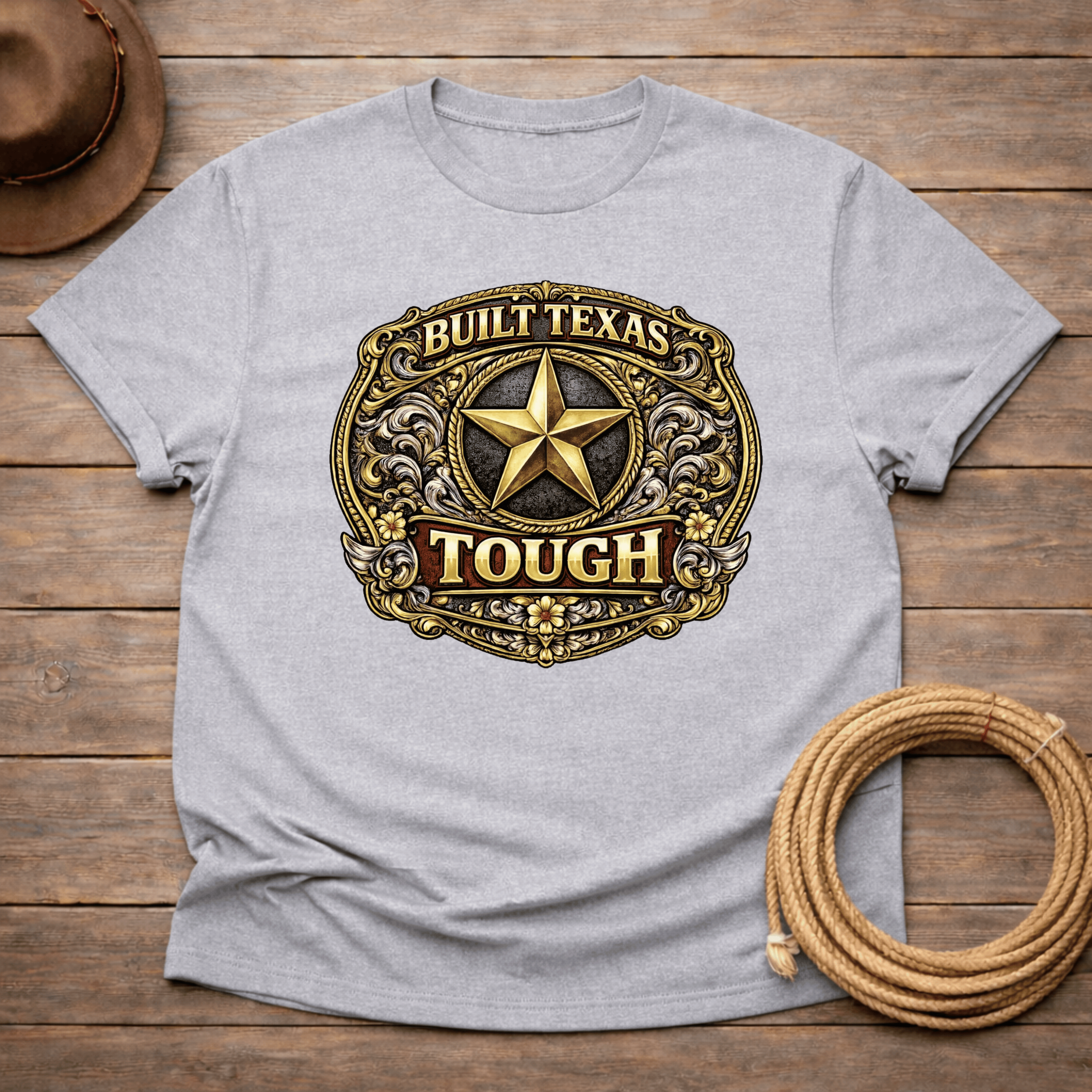 Built Texas Tough Buckle T-shirt
