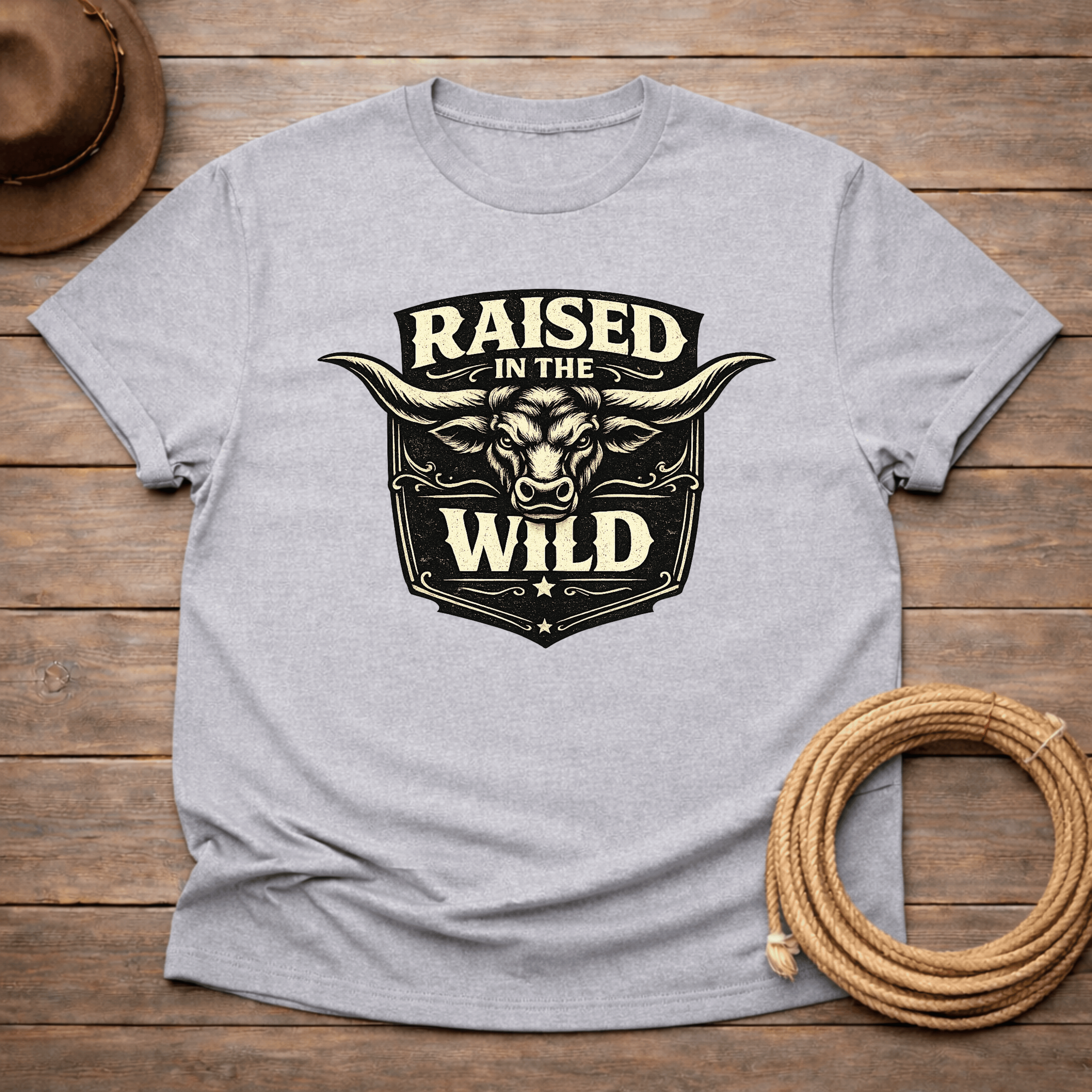 Raised in the Wild Longhorn T-shirt