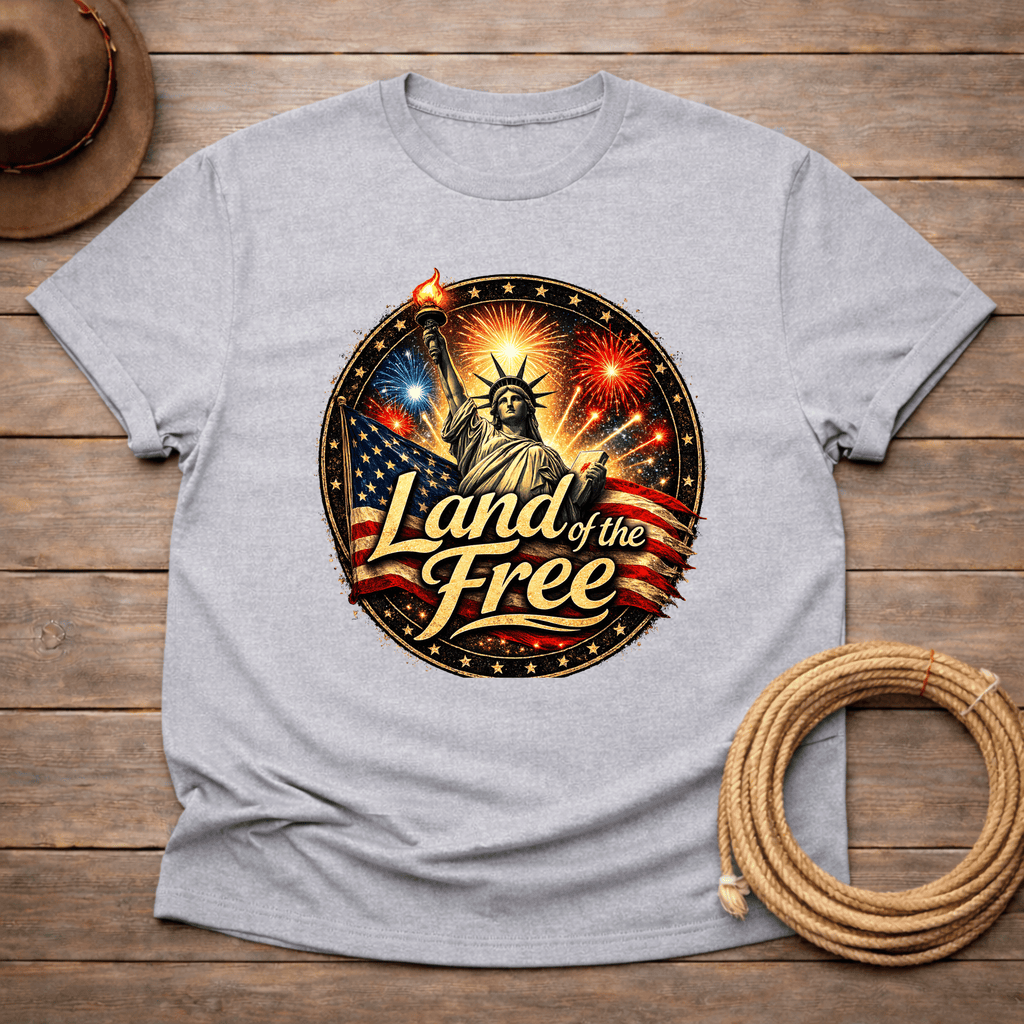 Land of the Free Patriotic T-shirt