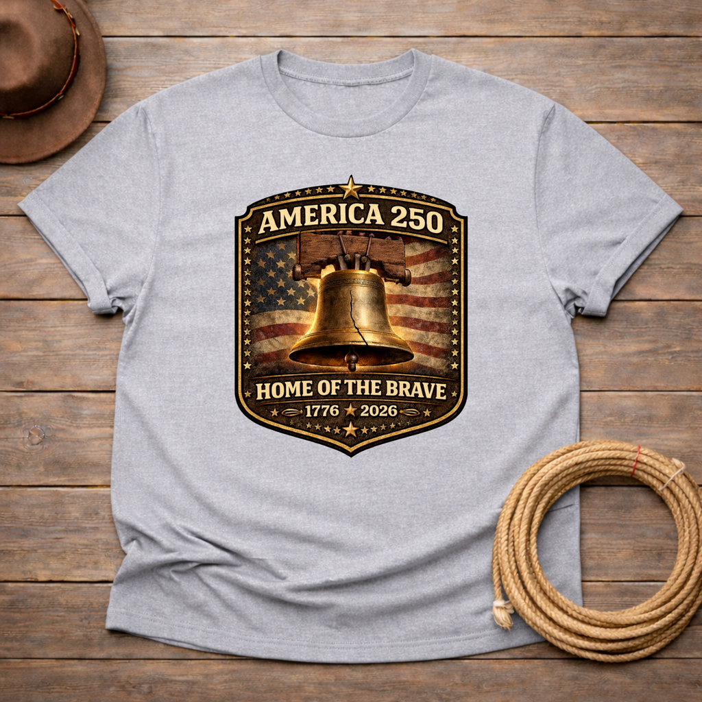 Home of the Brave Liberty Bell t-shirt