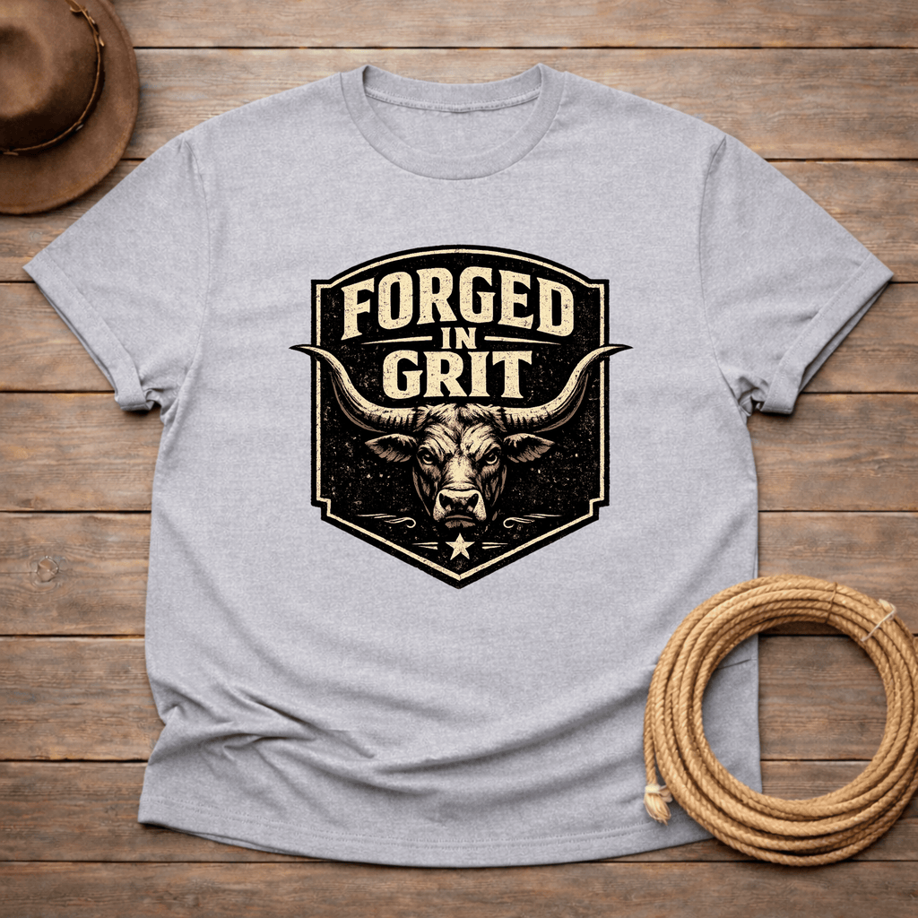 Forged in Grit Longhorn T-shirt