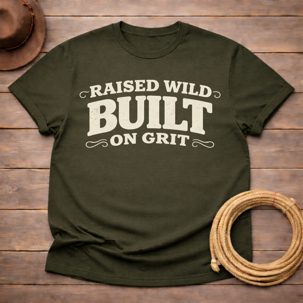Raised Wild Built on Grit T-shirt