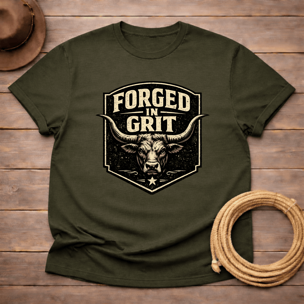 Forged in Grit Longhorn T-shirt