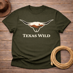 Texas Wild Longhorn Silhouette T-shirt