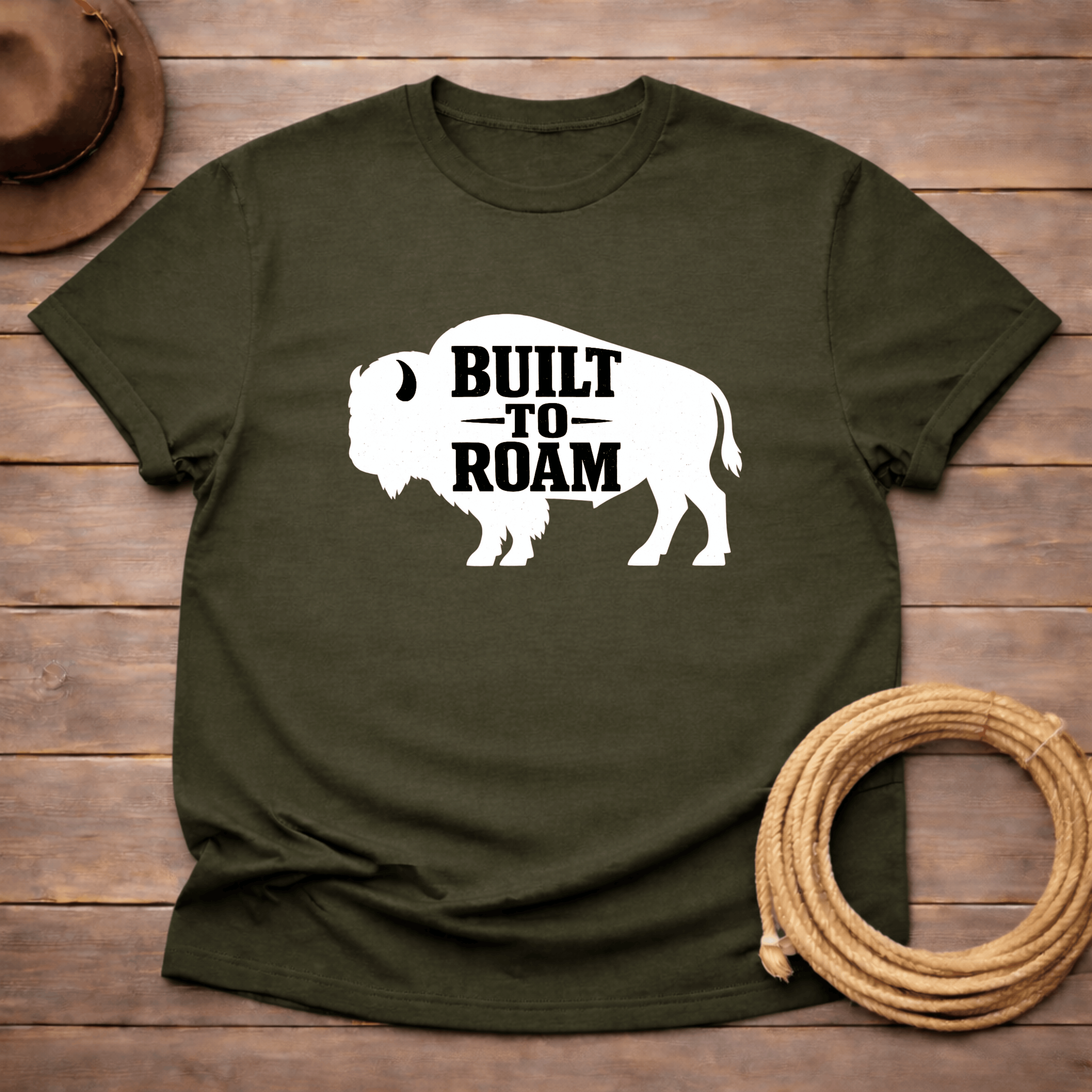 Built to Roam White Buffalo T-shirt