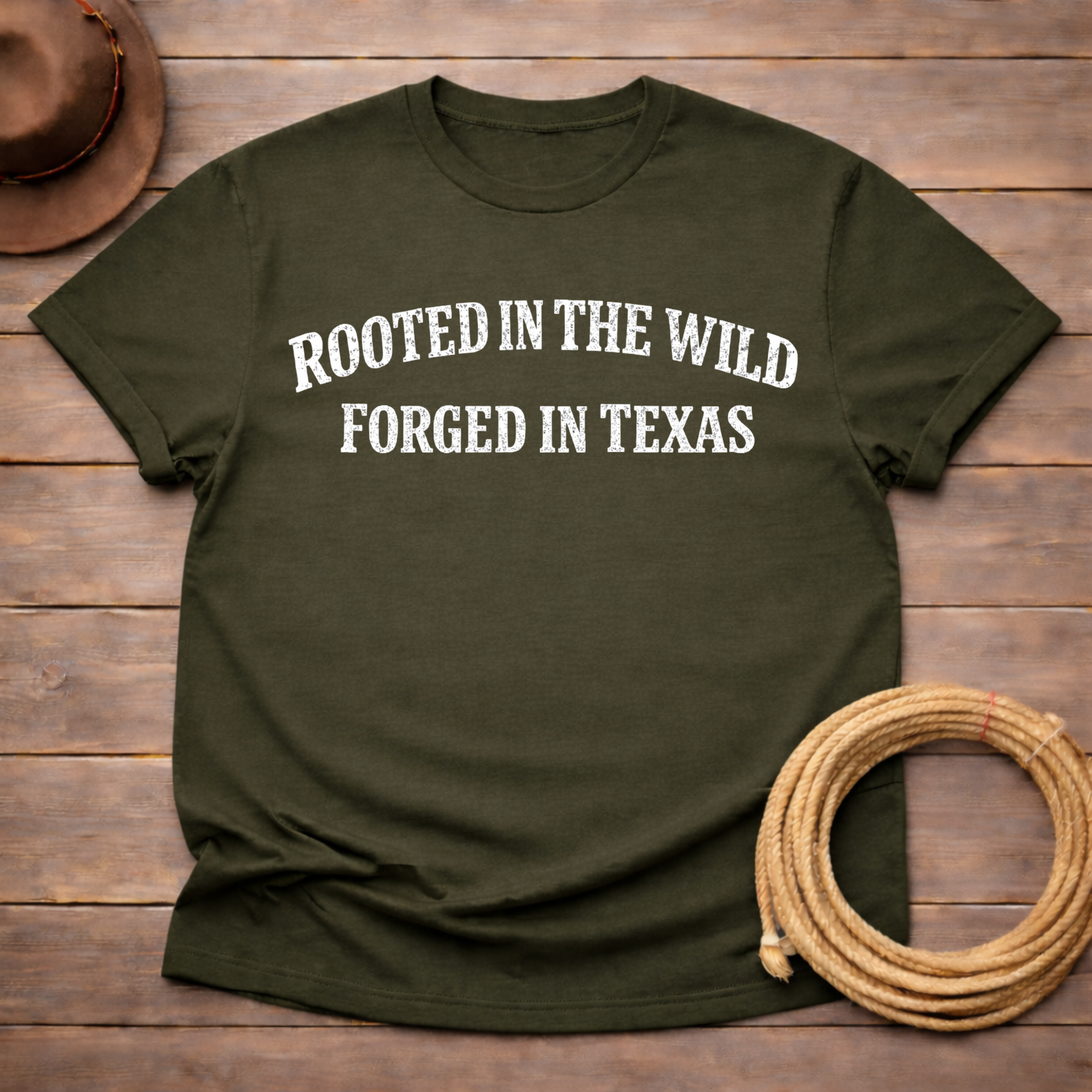 Rooted in Wild Forged in Texas T-shirt