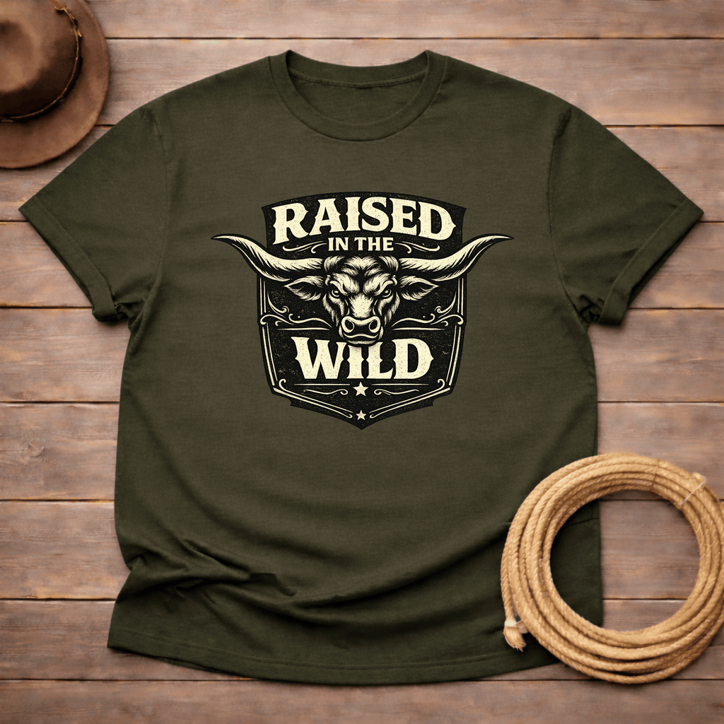 Raised in the Wild Longhorn T-shirt